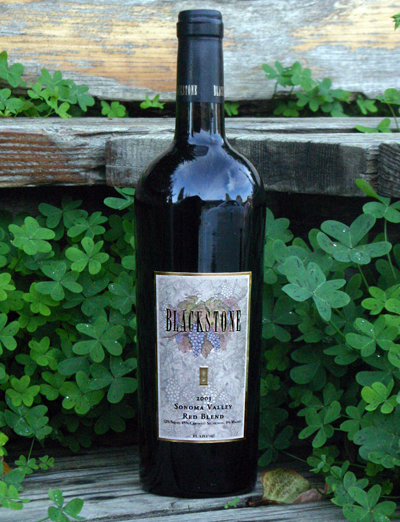Blackstone Winery 2003 Sonoma Valley Red Blend 750ml Wine Bottle