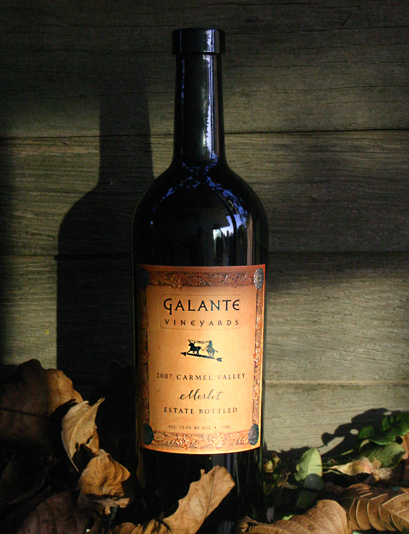 Galante Vineyards 2007 Carmel Valley Estate Merlot 750ml Wine Bottle