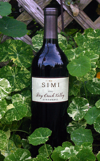 SIMI 2007 Dry Creek Valley Zinfandel 750ml Wine Bottle