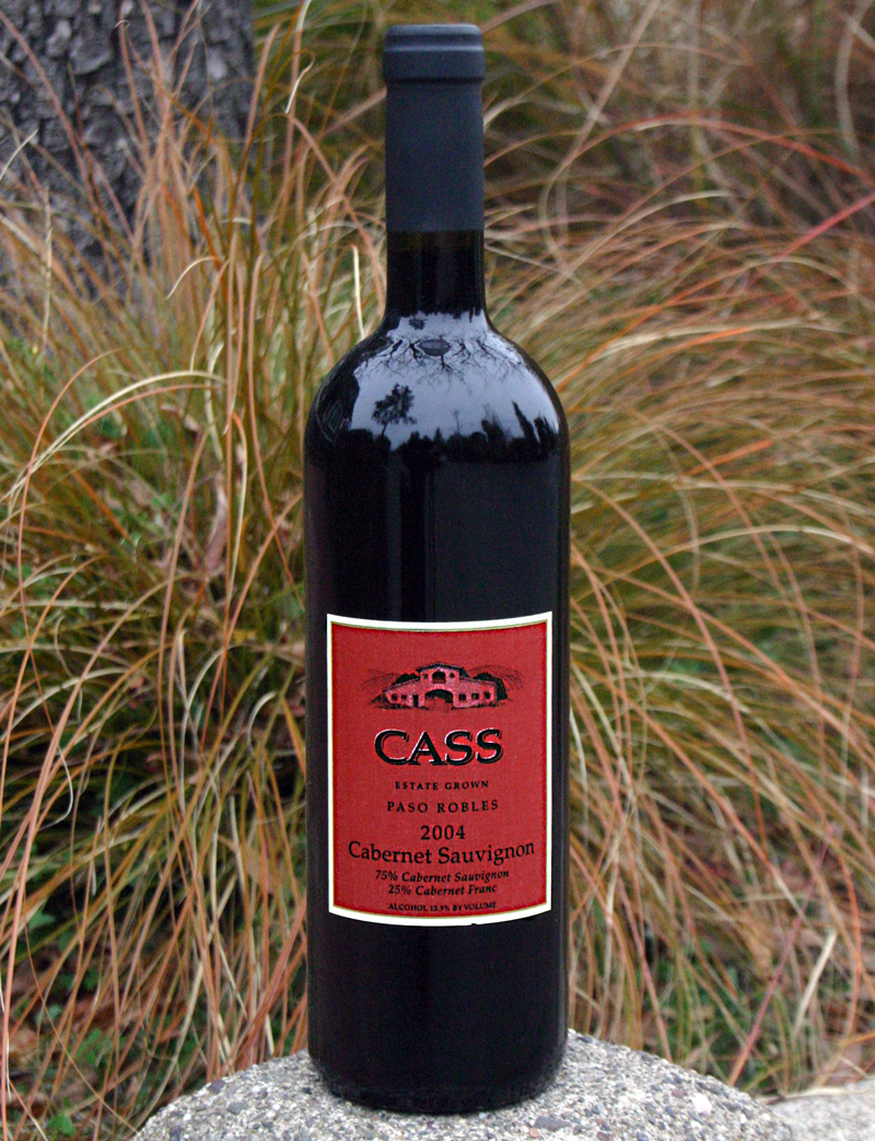 Cass Winery 2004 Estate Grown Cabernet Sauvignon 750ml Wine Bottle