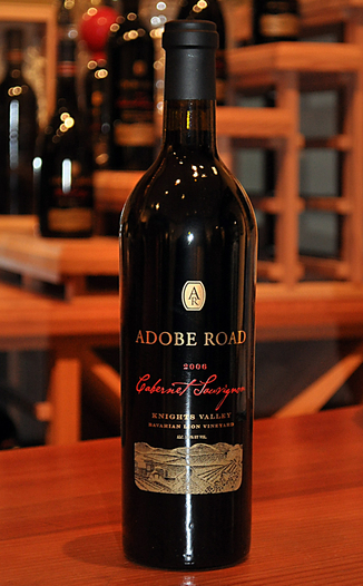 Adobe Road 2006 Knights Valley Cabernet Sauvignon 750ml Wine Bottle