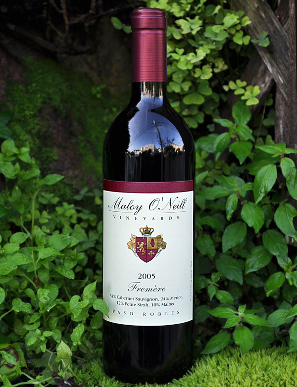 Maloy O'Neill Vineyards 2005 Fremère Red Bordeaux Blend 750ml Wine Bottle