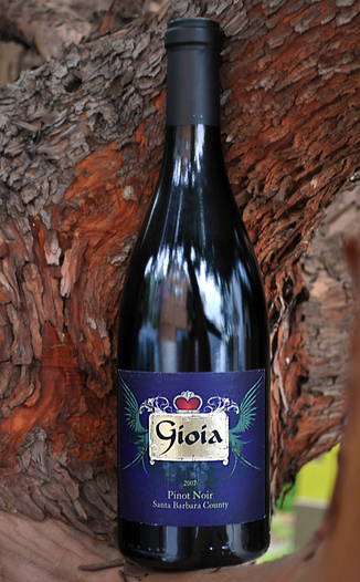 Gioia Wines 2007 Santa Barbara County Pinot Noir 750ml Wine Bottle