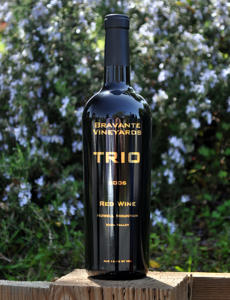 Bravante Vineyards 2006 'Trio' Howell Mountain Cabernet Blend 750ml Wine Bottle