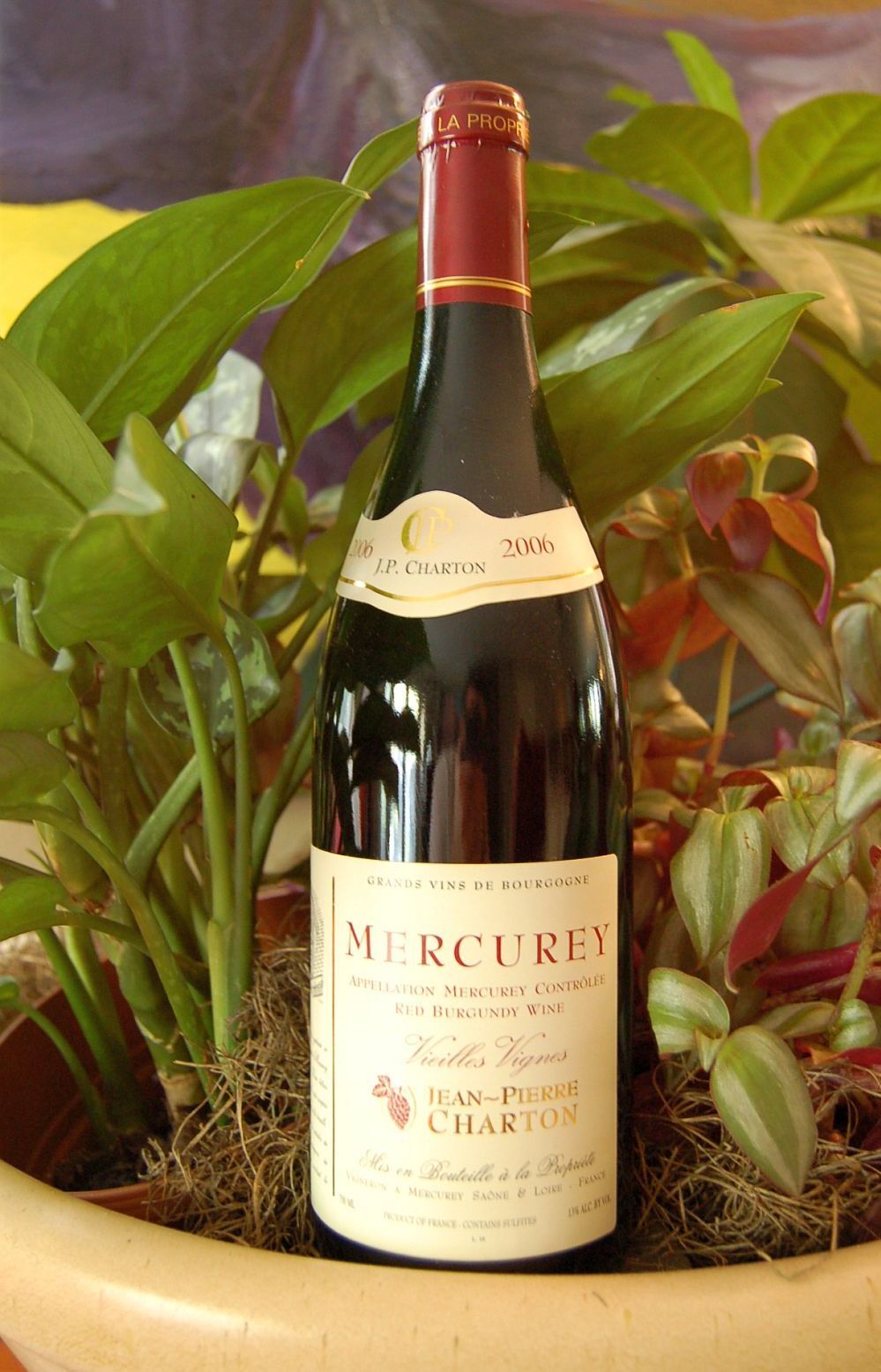 Domaine Jean Pierre Charton 2006 Mercurey 'Vieilles Vignes' 750ml Wine Bottle