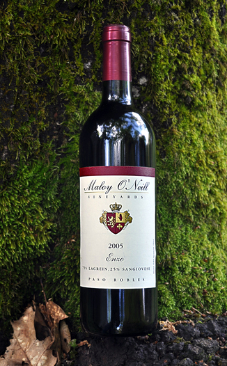 Maloy O'Neill Vineyards 2005 Enzo Super-Tuscan 750ml Wine Bottle