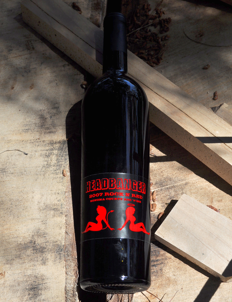 Headbanger 2007 Rock N Red - Sonoma County Red Wine 750ml Wine Bottle