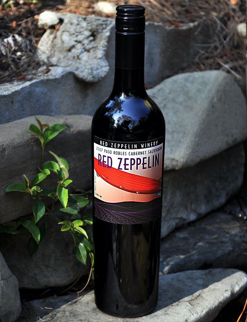 Red Zeppelin Winery 2007 Red Zeppelin Cabernet Sauvignon 750ml Wine Bottle