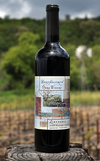 Bartholomew Park Winery 2006 Estate Zinfandel 750ml Wine Bottle