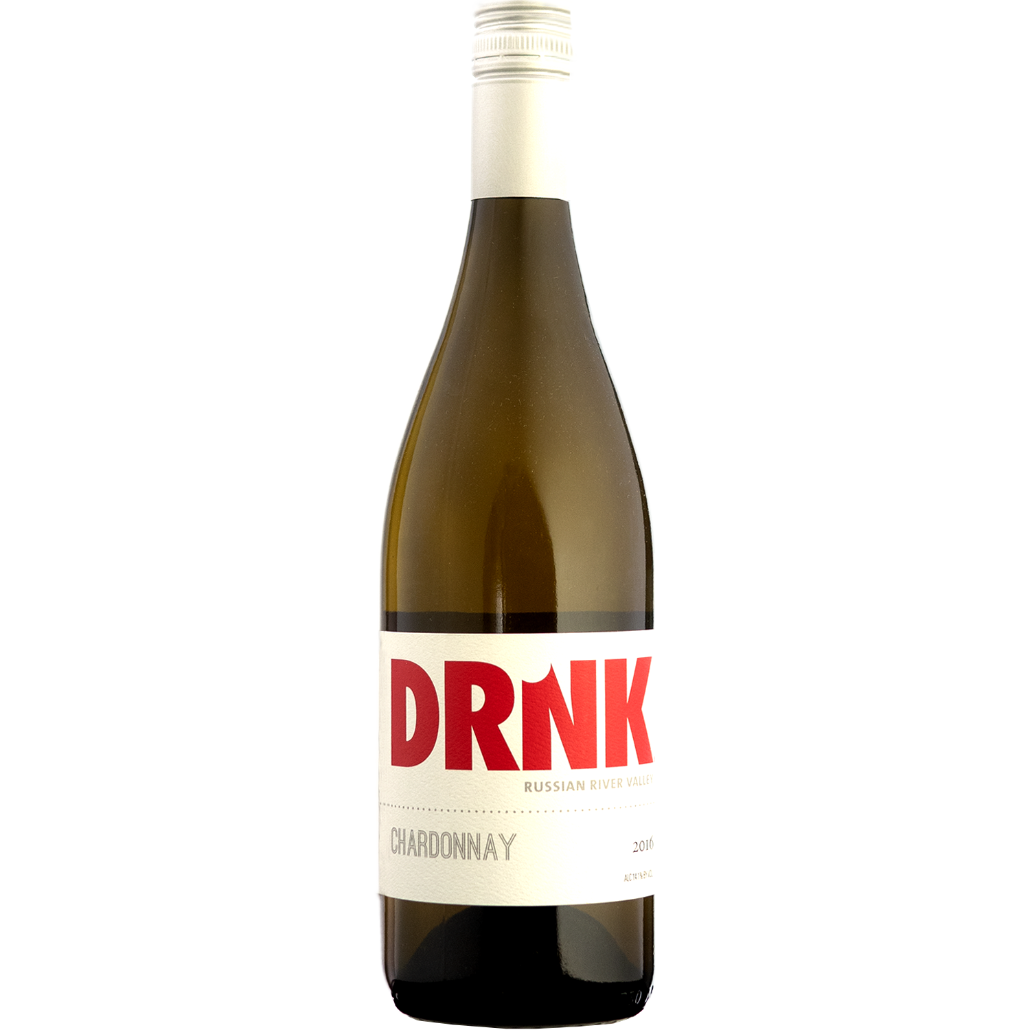 DRNK Wines 2016 Russian River Valley Chardonnay 750ml Wine Bottle