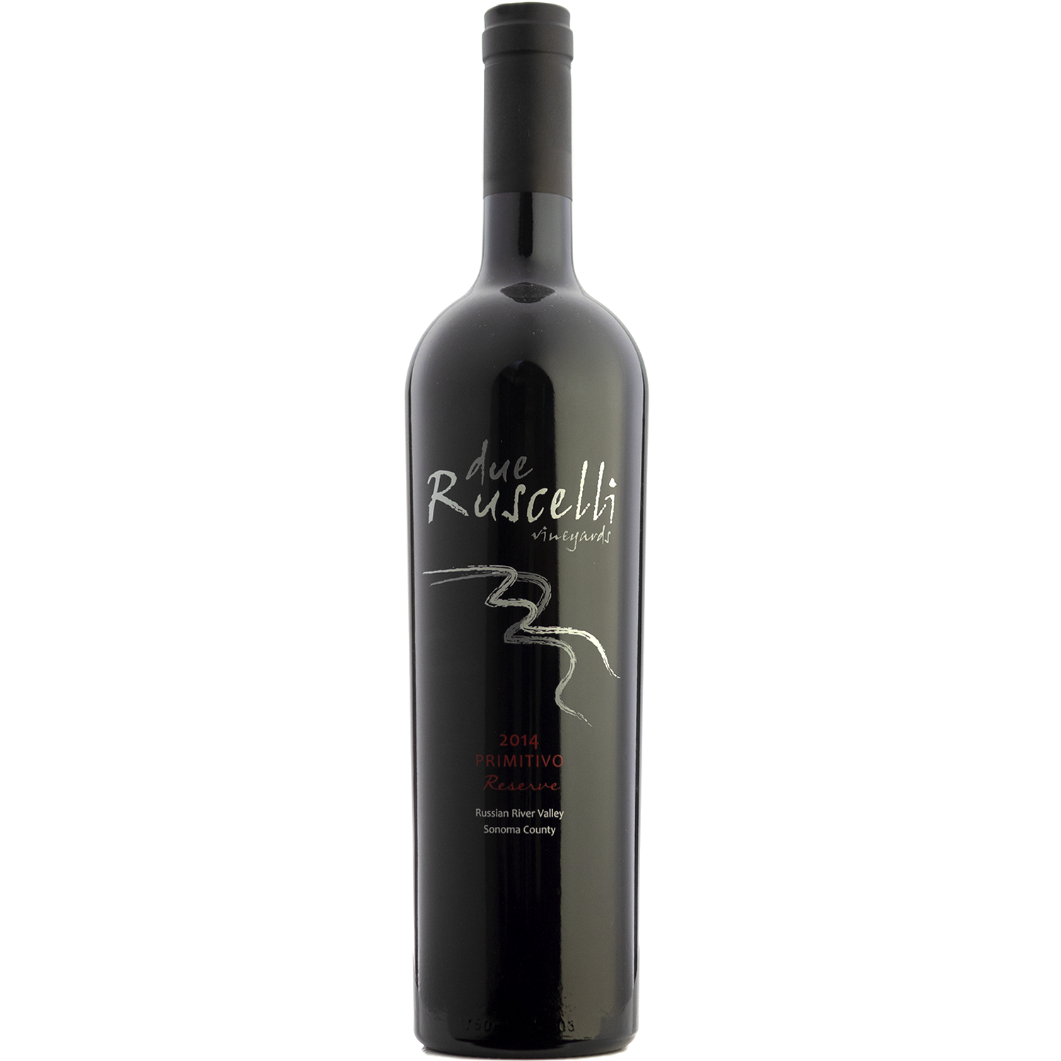 Due Ruscelli 2014 'Reserve Primitivo' Russian River Valley Zinfandel 750ml Wine Bottle