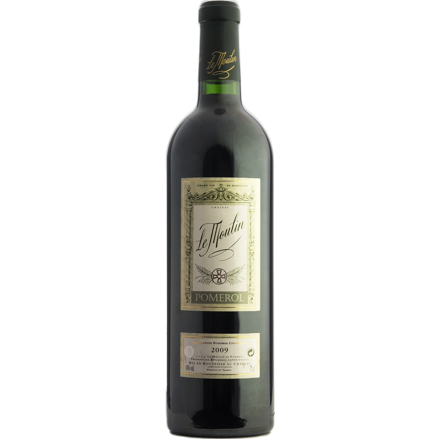 Château Le Moulin 2009 Pomerol 750ml Wine Bottle