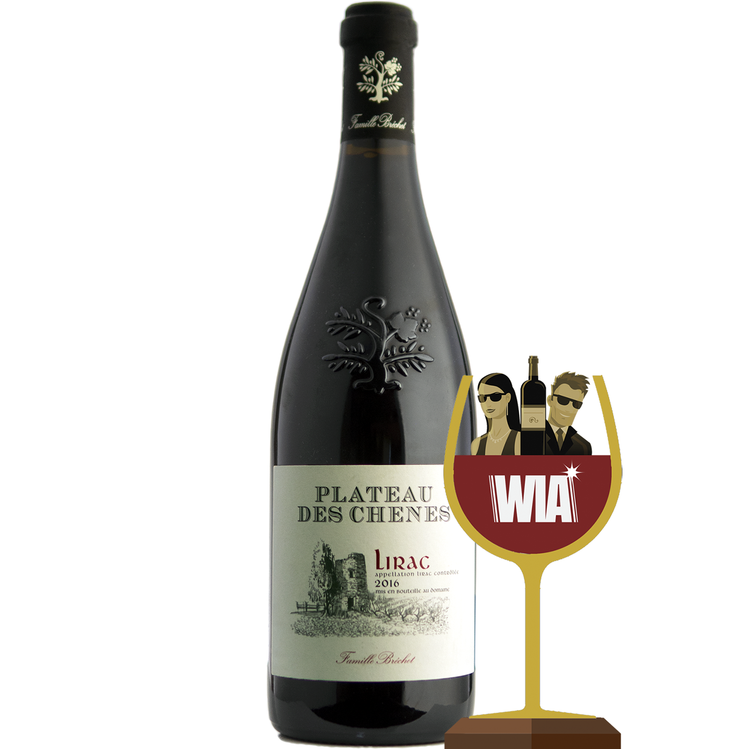 Château de Vaudieu 2016 'Plateau des Chênes' Lirac 750ml Wine Bottle