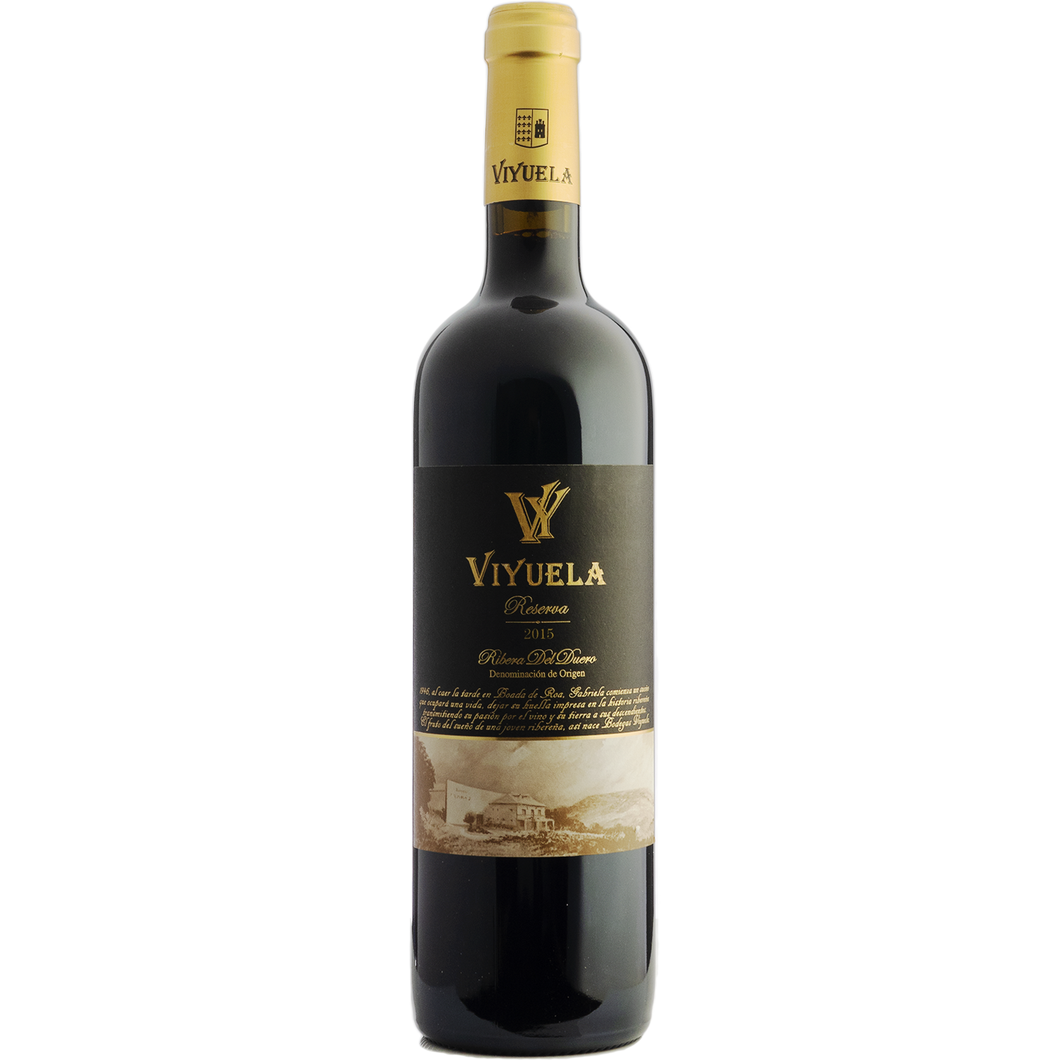 Bodegas Viyuela 2015 Black Label Reserva Ribera del Duero 750ml Wine Bottle