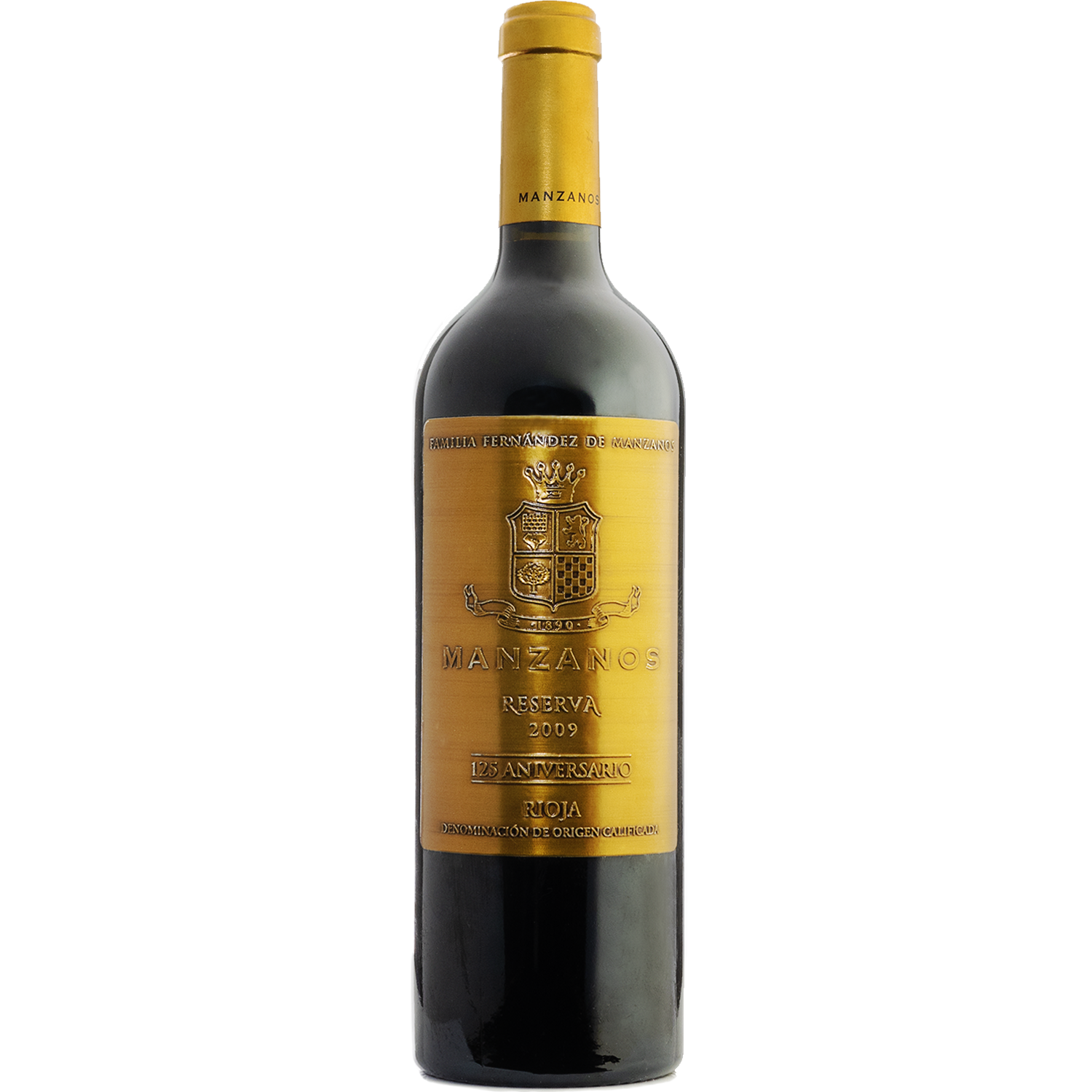 Bodegas Manzanos 2009 '125 Aniversario' Reserva Rioja 750ml Wine Bottle