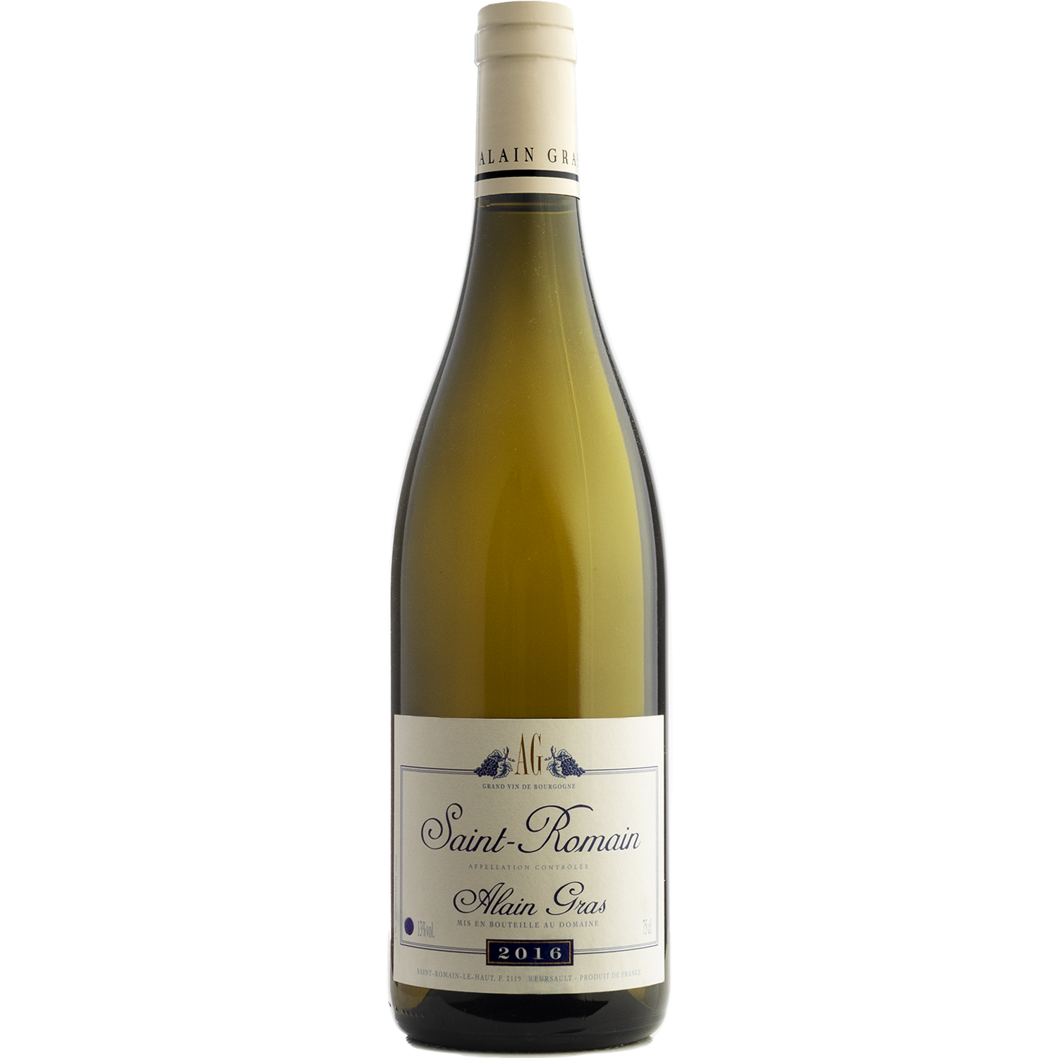 Domaine Alain Gras 2016 Saint-Romain Blanc 750ml Wine Bottle