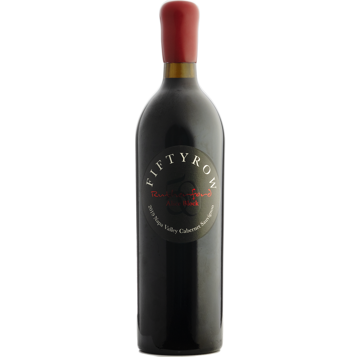 Fiftyrow 2019 Alice Block Rutherford Cabernet Sauvignon 750ml Wine Bottle
