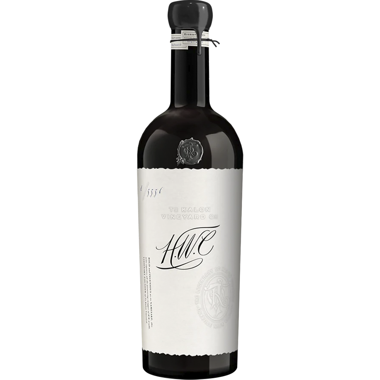 To Kalon Vineyard Co. 2018 'H.W.C.' To Kalon Vineyard Cabernet Sauvignon 750ml Wine Bottle