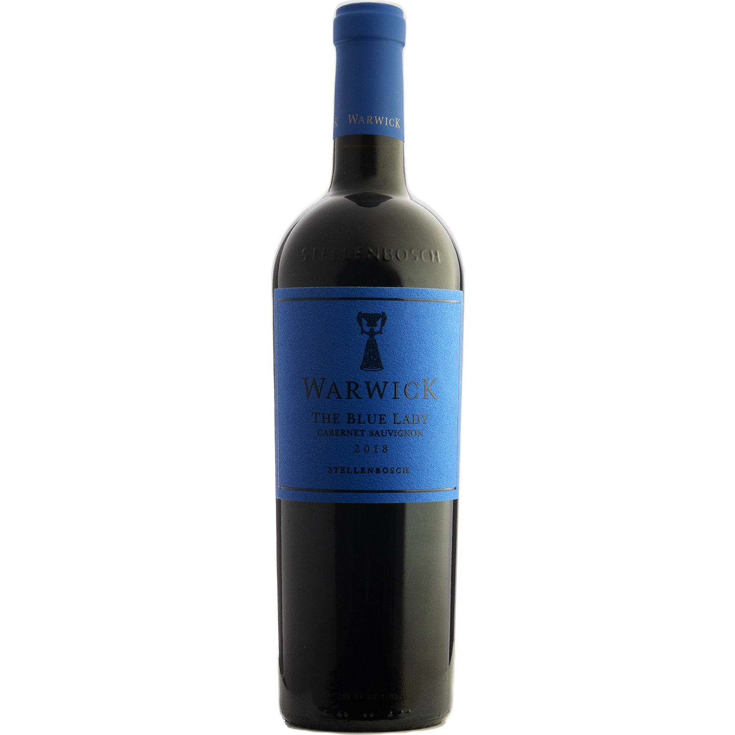 Warwick Estate 2018 'The Blue Lady' Stellenbosch Estate Cabernet Sauvignon 750ml Wine Bottle