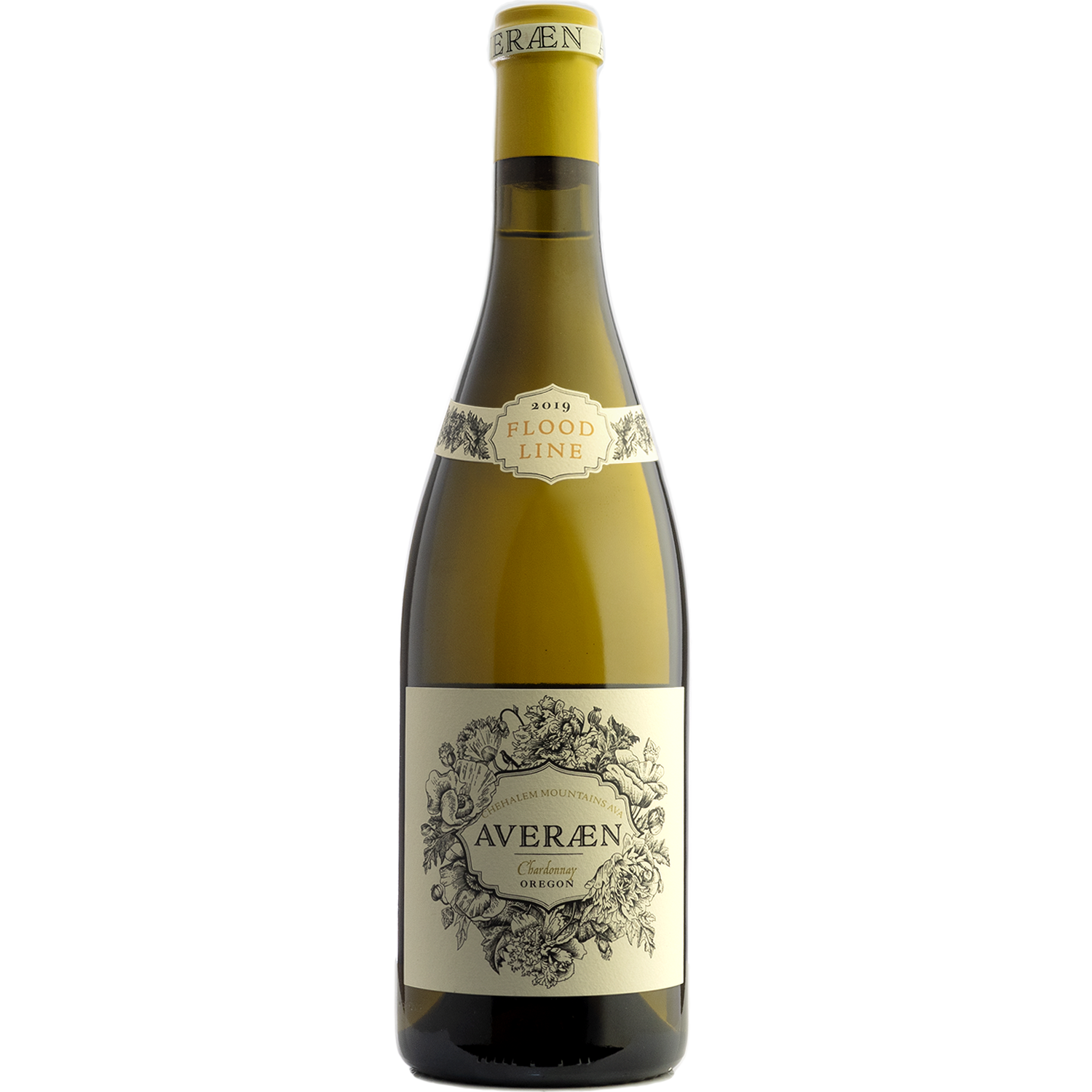 Averaen 2019 'Flood Line' Chehalem Mountains Chardonnay 750ml Wine Bottle