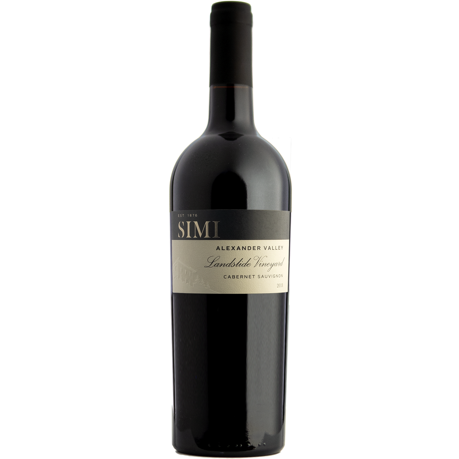 SIMI 2018 Landslide Vineyard Cabernet Sauvignon 750ml Wine Bottle