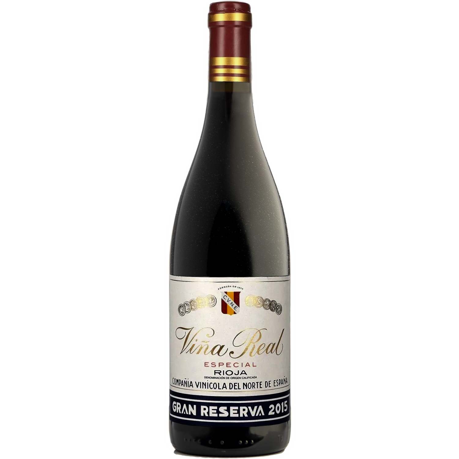 CVNE 2015 'Viña Real' Gran Reserva Rioja 750ml Wine Bottle
