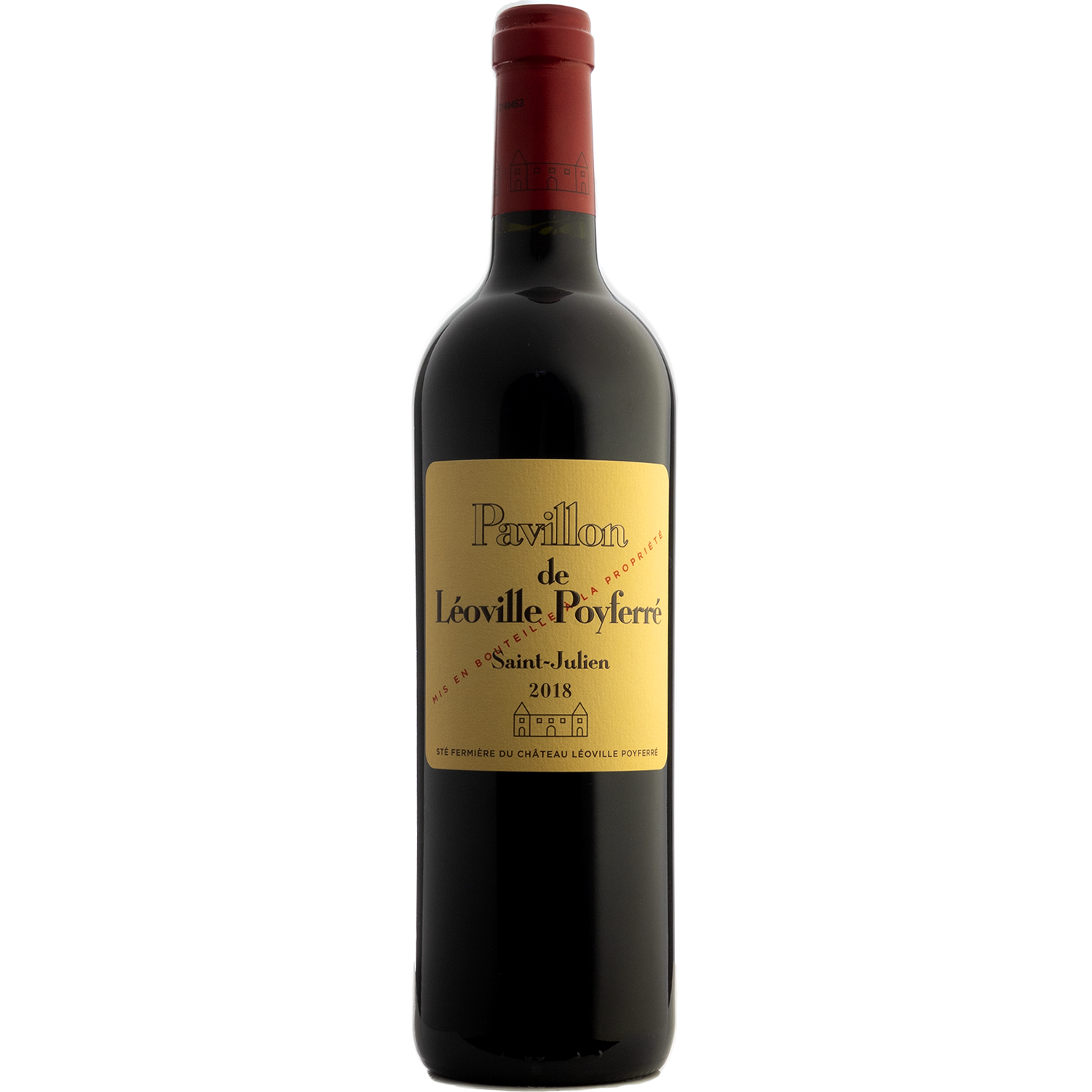 Château Léoville Poyferré 2018 'Pavillon‘ Saint-Julien 750ml Wine Bottle