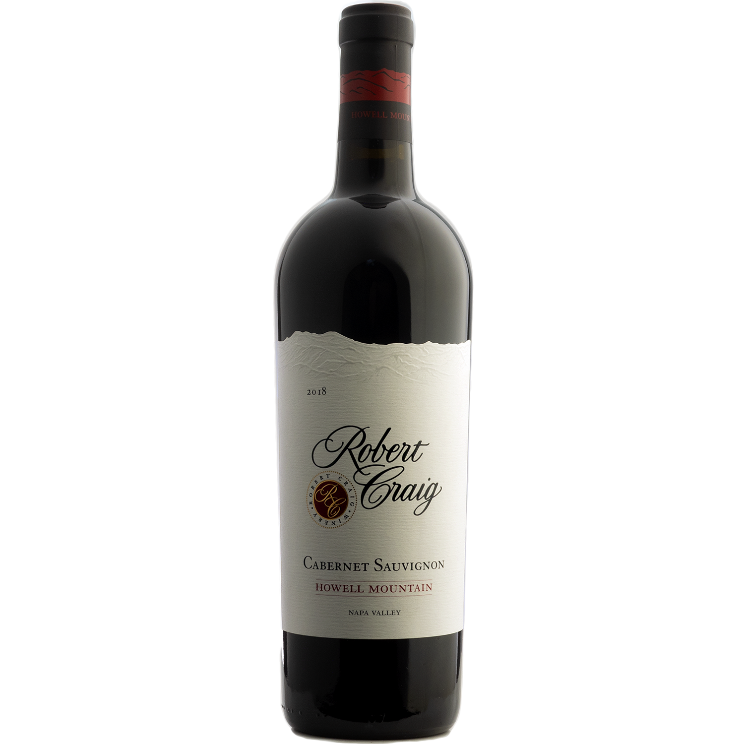Robert Craig 2018 Howell Mountain Cabernet Sauvignon 750ml Wine Bottle