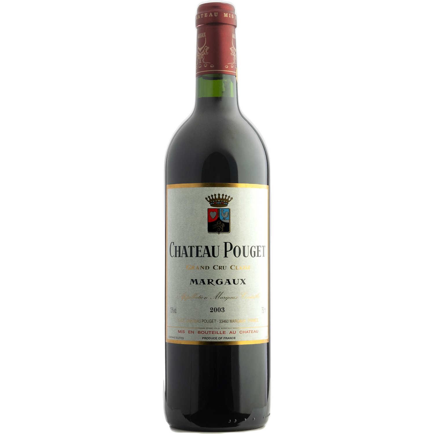Château Pouget 2003 Margaux 750ml Wine Bottle