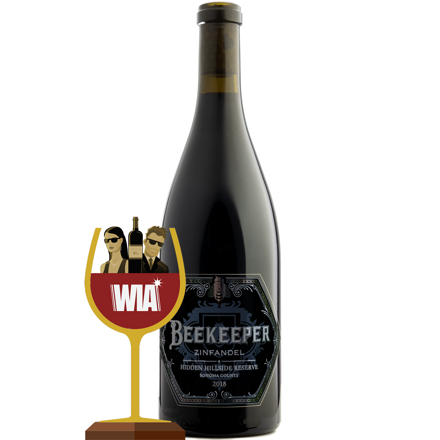 Beekeeper Cellars 2018 'Hidden Hillside' Reserve Zinfandel 750ml Wine Bottle