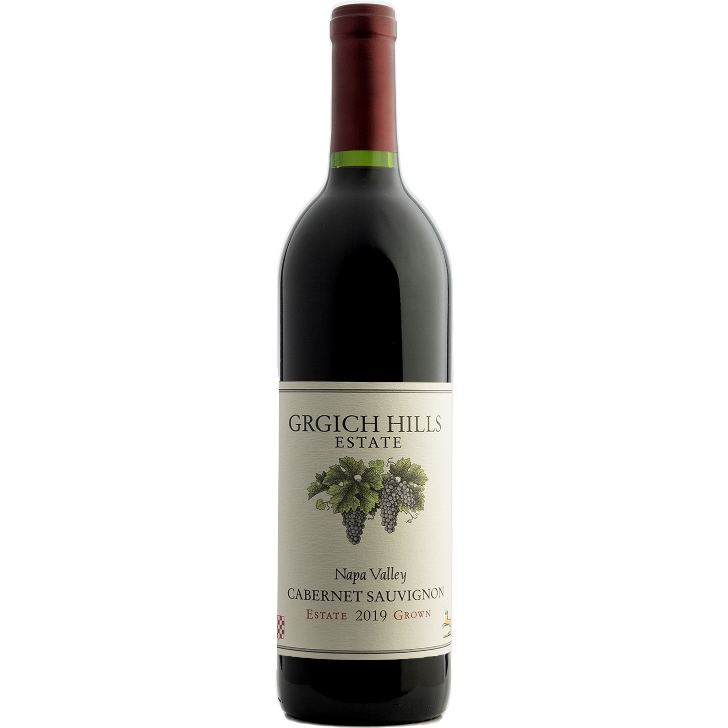 Grgich Hills Estate 2019 Napa Valley Cabernet Sauvignon 750ml Wine Bottle