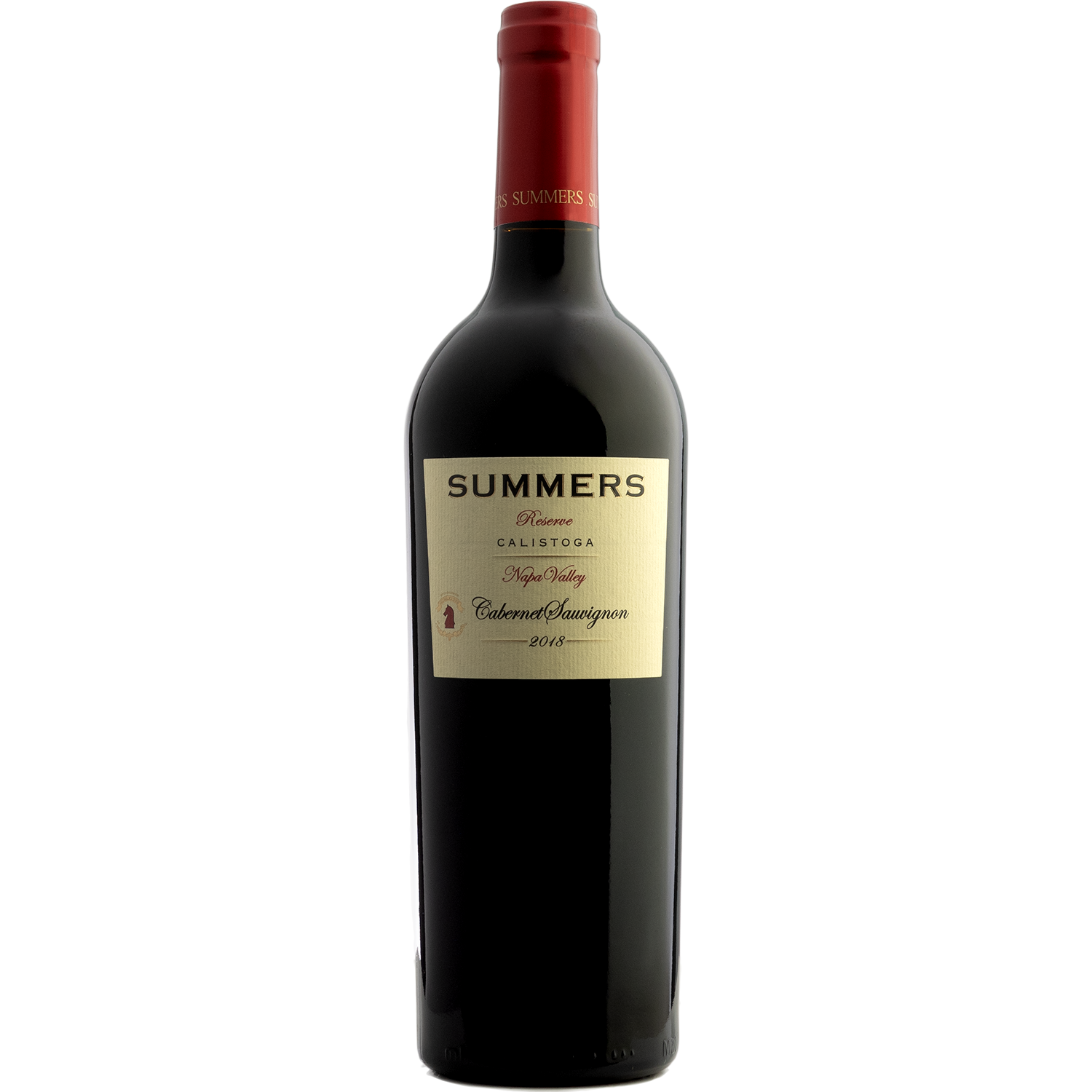 Summers 2018 Calistoga Reserve Cabernet Sauvignon 750ml Wine Bottle