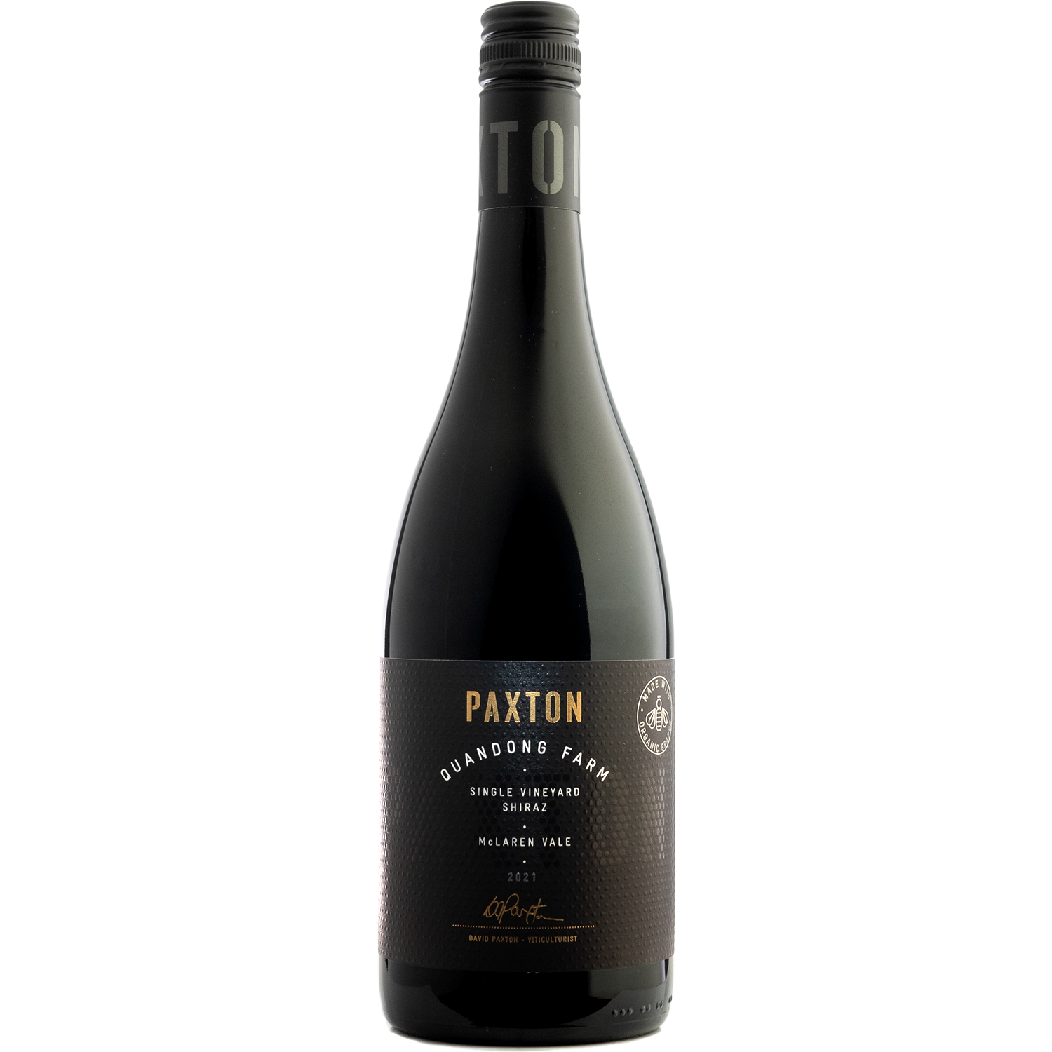 Paxton 2021 Quandong Farm McLaren Vale Shiraz 750ml Wine Bottle