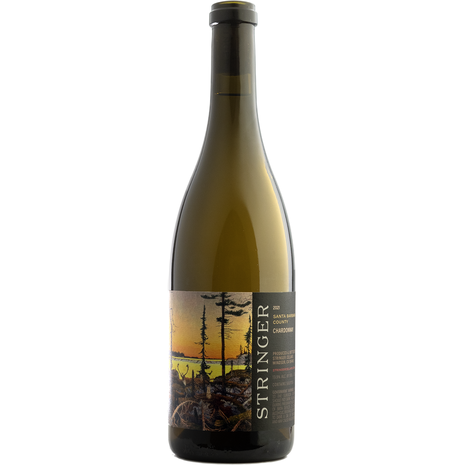 Stringer Cellars 2021 Santa Barbara County Chardonnay 750ml Wine Bottle