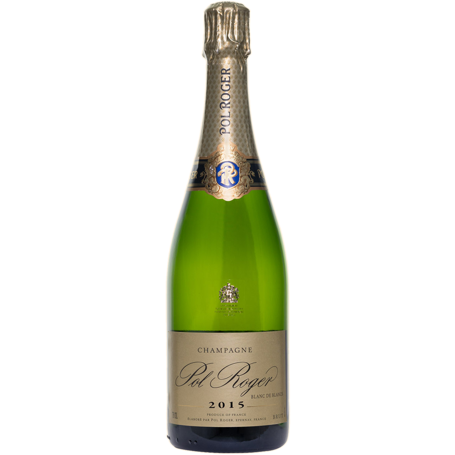 Champagne Pol Roger 2015 Millésime Brut Blanc de Blancs 750ml Wine Bottle