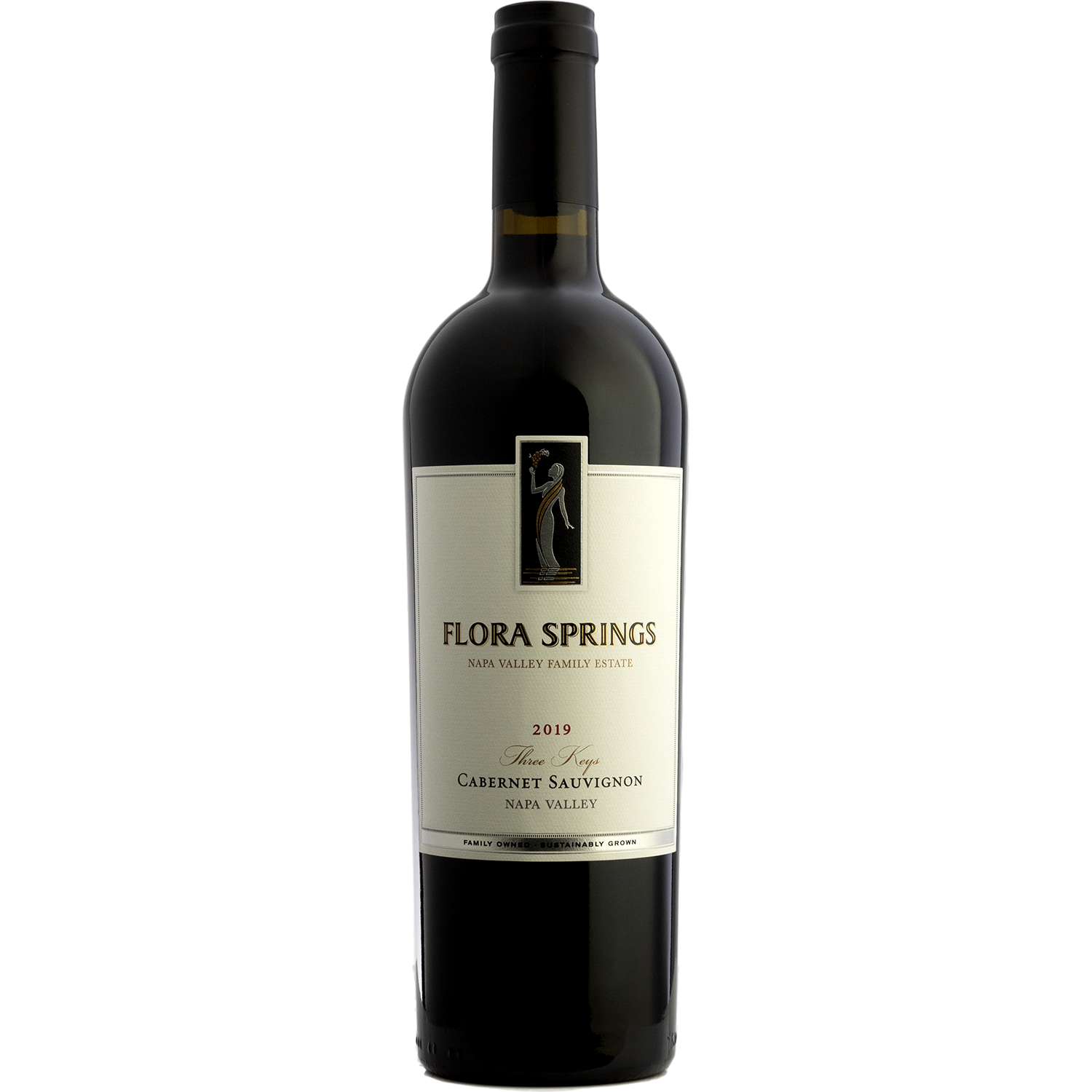 Flora Springs 2019 'Three Keys' Napa Valley Cabernet Sauvignon 750ml Wine Bottle