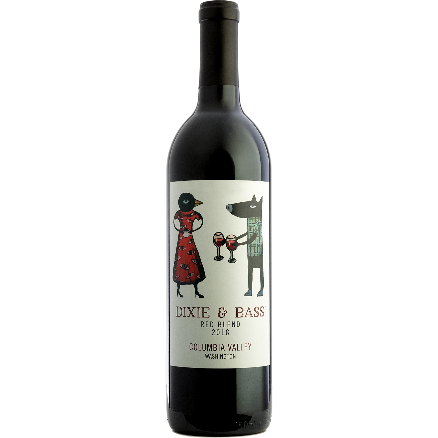Dixie & Bass 2018 Columbia Valley Red 750ml Wine Bottle