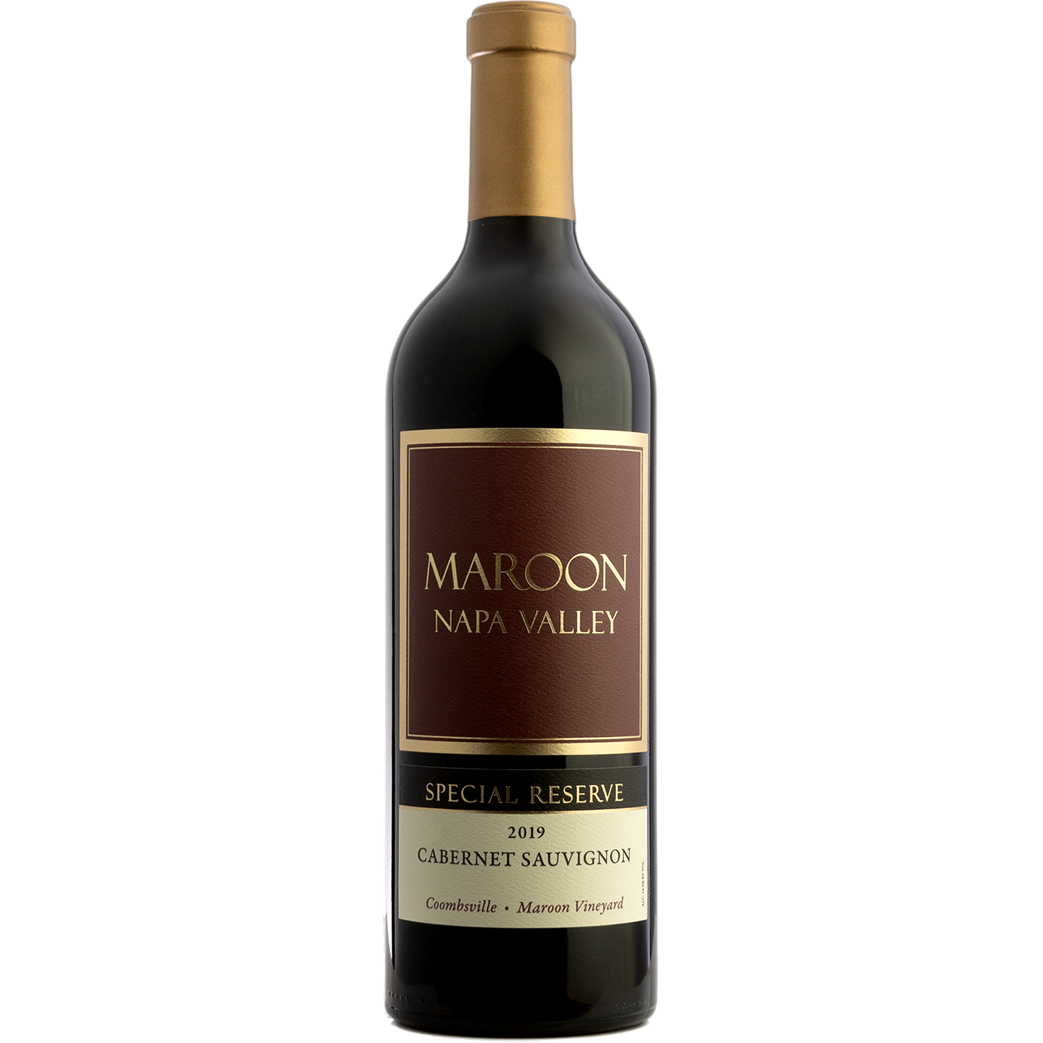 Maroon 2019 'Special Reserve' Cabernet Sauvignon 750ml Wine Bottle