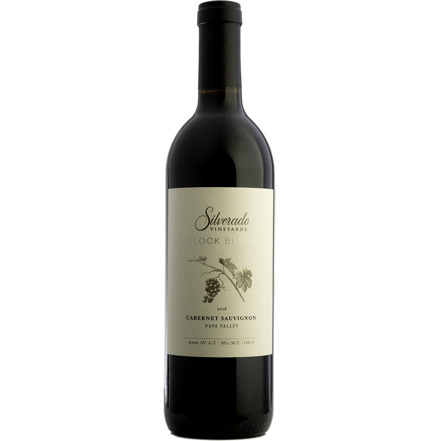 Silverado Vineyards 2018 'Block Blend' Napa Valley Cabernet Sauvignon 750ml Wine Bottle