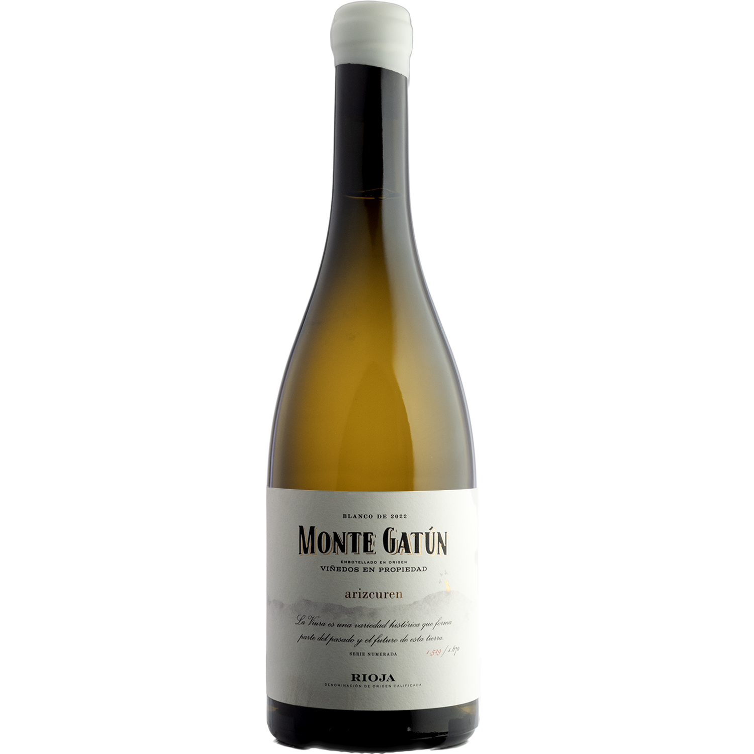 Javier Arizcuren 2022 'Monte Gatún' Rioja Blanco 750ml Wine Bottle