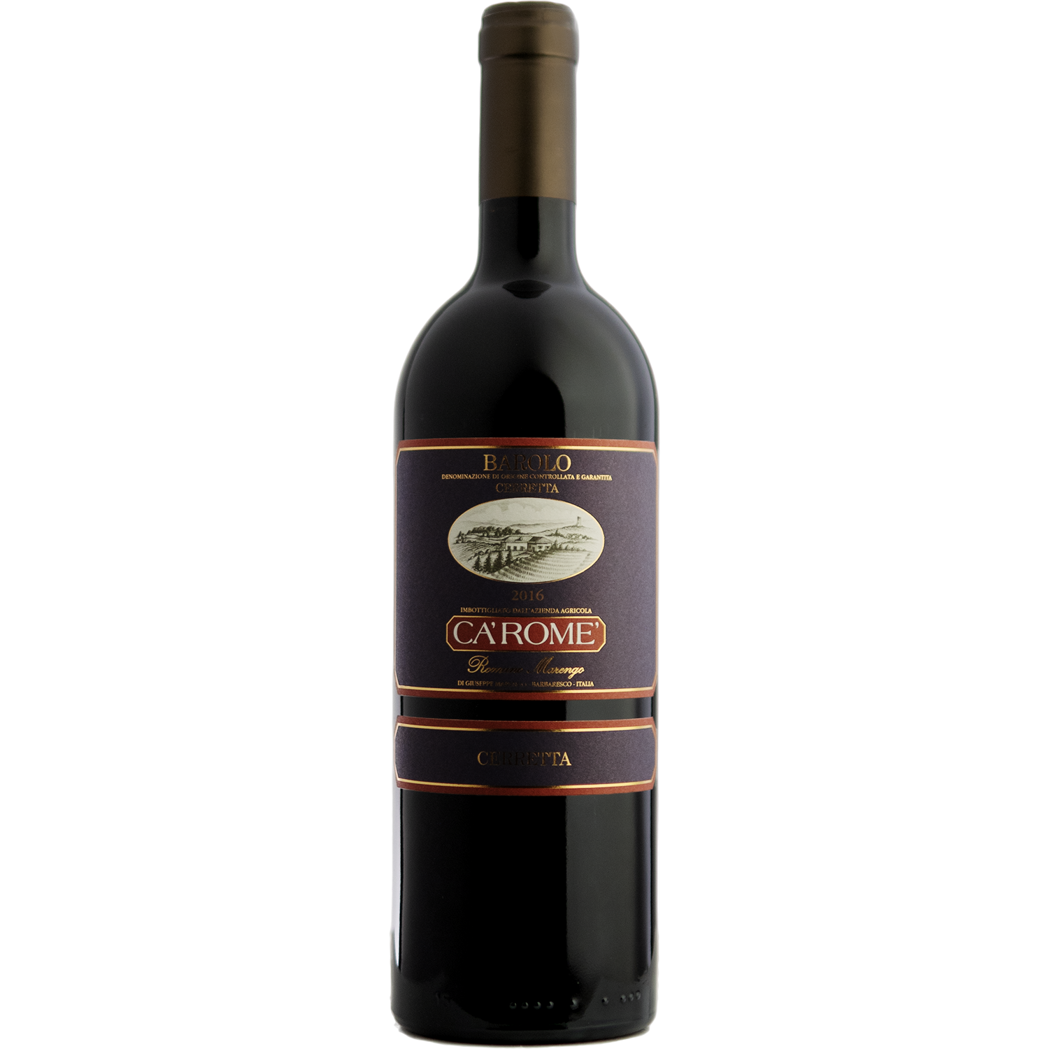 Cà Romé 2016 Cerretta Barolo 750ml Wine Bottle