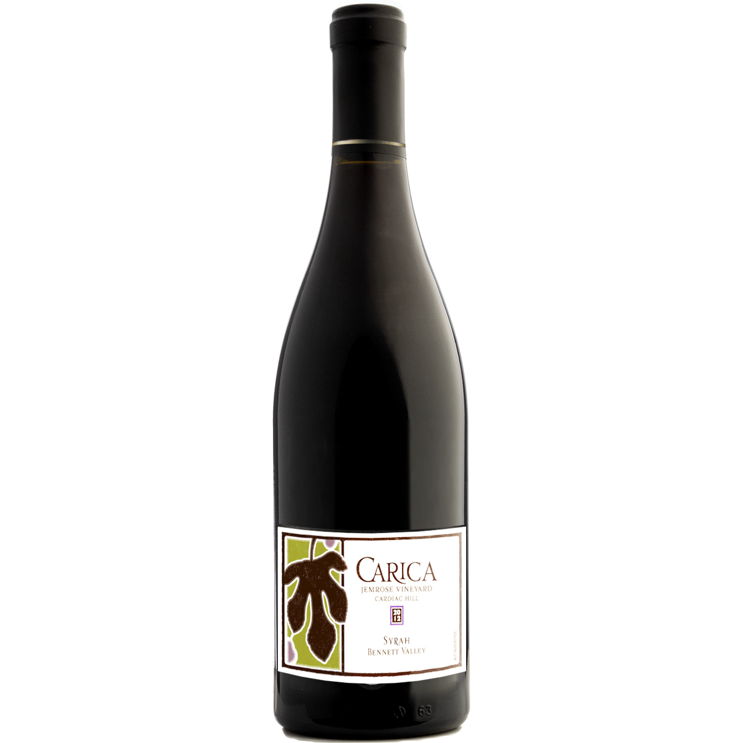 Carica 2012 Jemrose Vineyard Cardiac Hill Syrah 750ml Wine Bottle