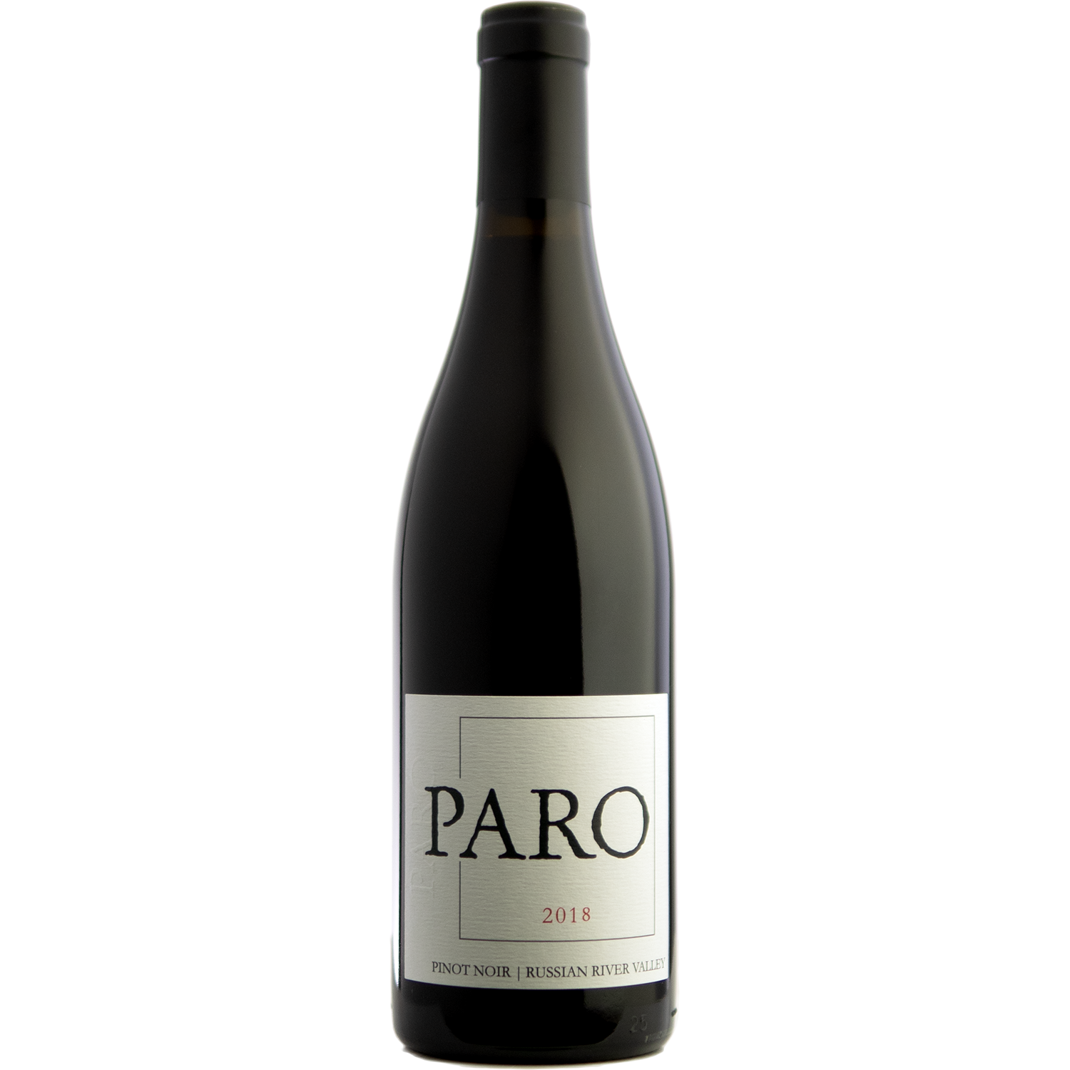 PARO 2018 Hogan's Run Vineyard RRV Pinot Noir 750ml Wine Bottle