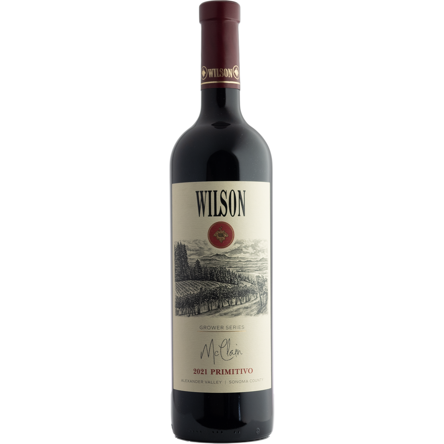 Wilson 2021 'McClain' Alexander Valley Primitivo 750ml Wine Bottle