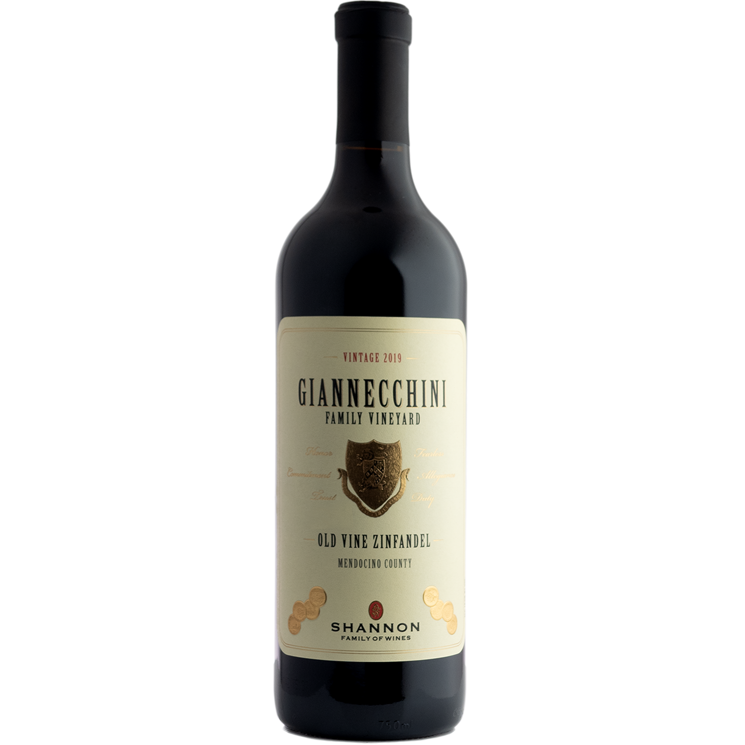 Shannon Family 2019 Giannecchini Family Vineyard Old Vine Zinfandel 750ml Wine Bottle