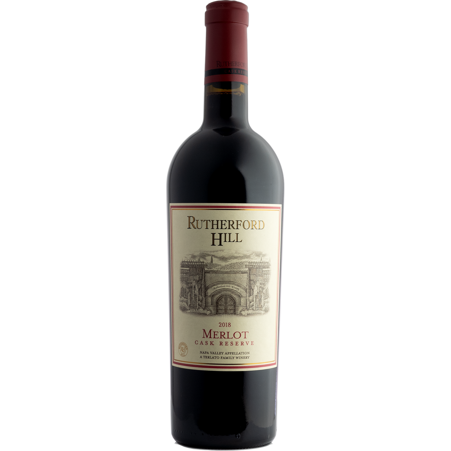 Rutherford Hill 2018 'Cask Reserve' Napa Valley Merlot 750ml Wine Bottle