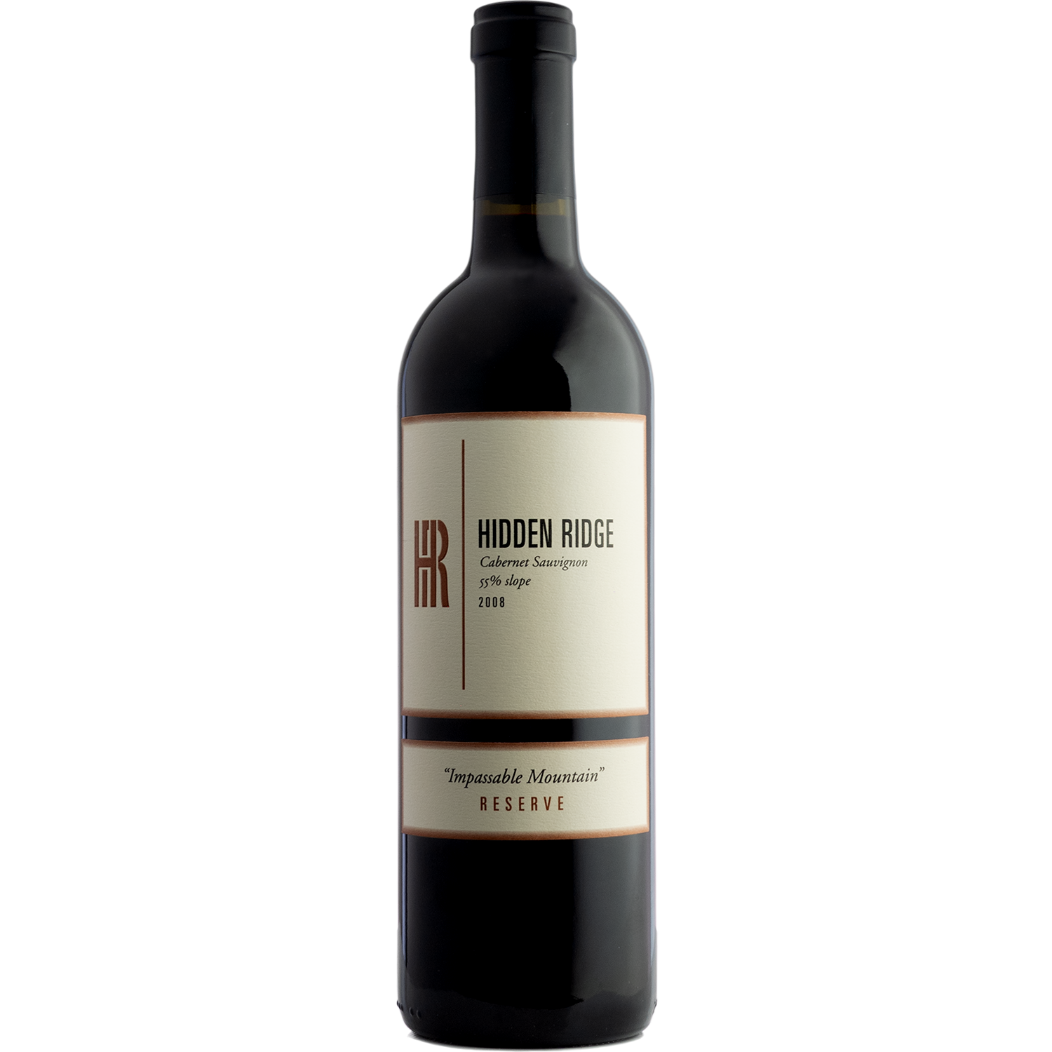 Hidden Ridge 2008 'Impassable Mountain' Cabernet Sauvignon 750ml Wine Bottle