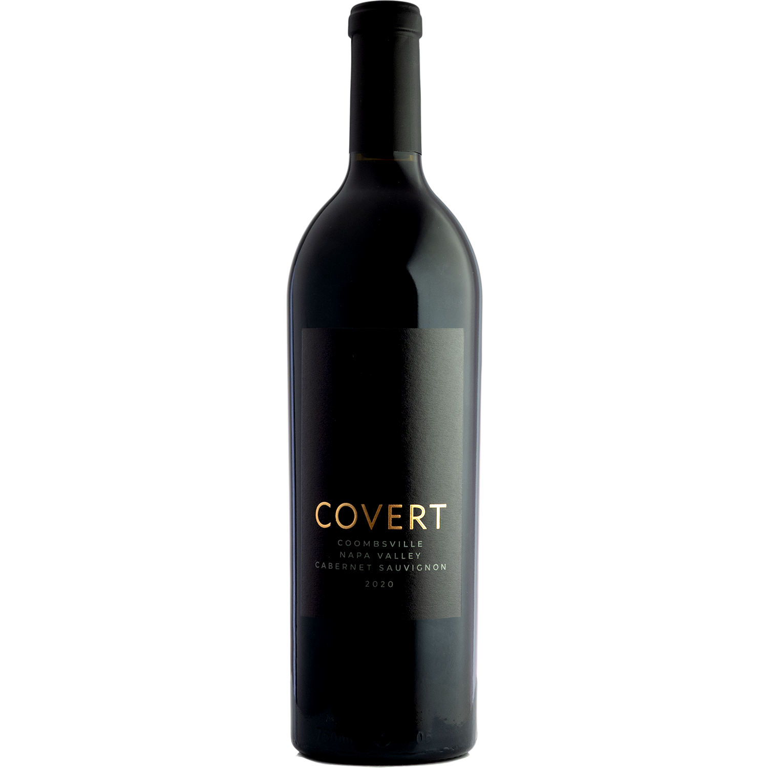 Covert Estate 2020 'Black Label' Coombsville Cabernet Sauvignon 750ml Wine Bottle