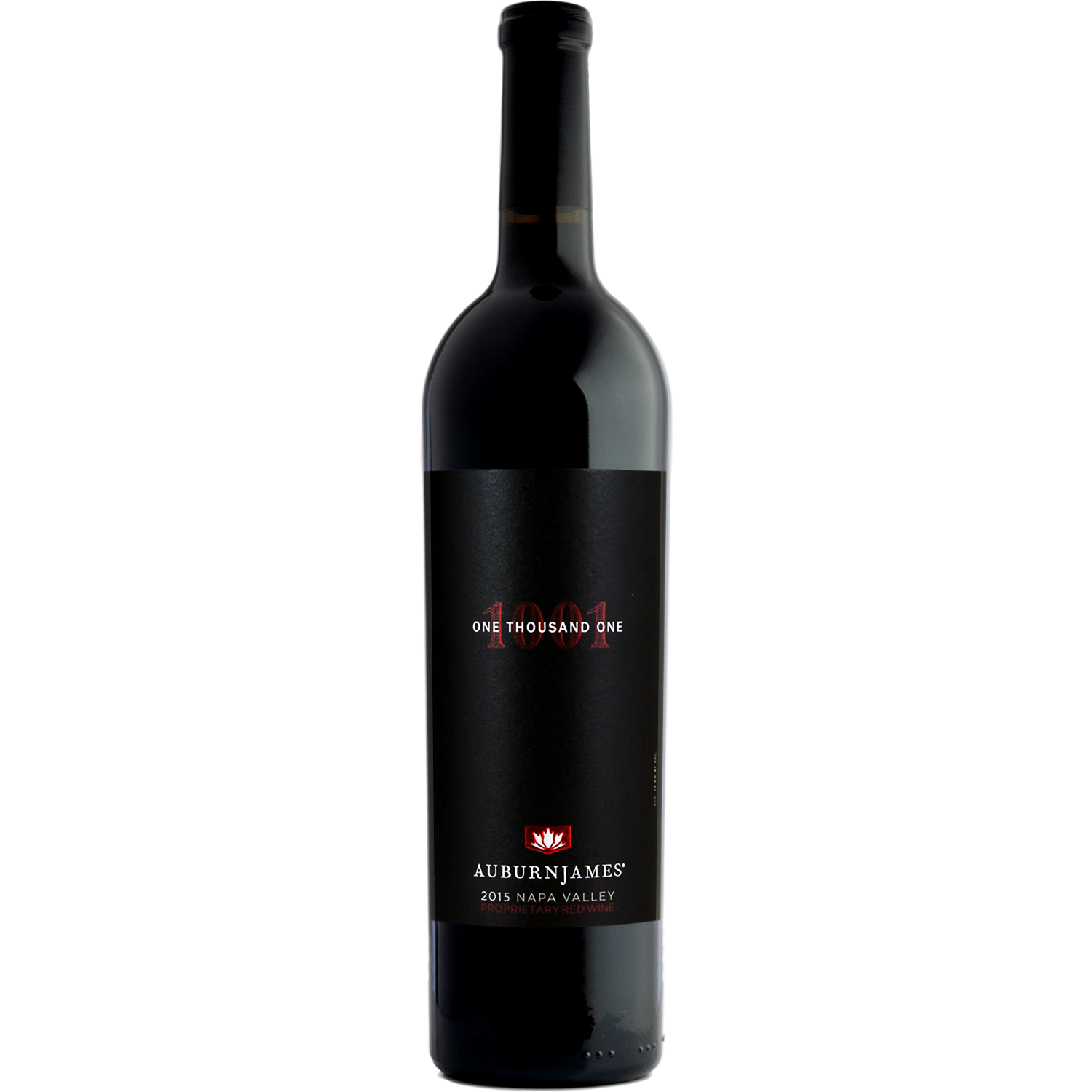 AuburnJames 2015 '1001' Napa Valley Proprietary Red 750ml Wine Bottle