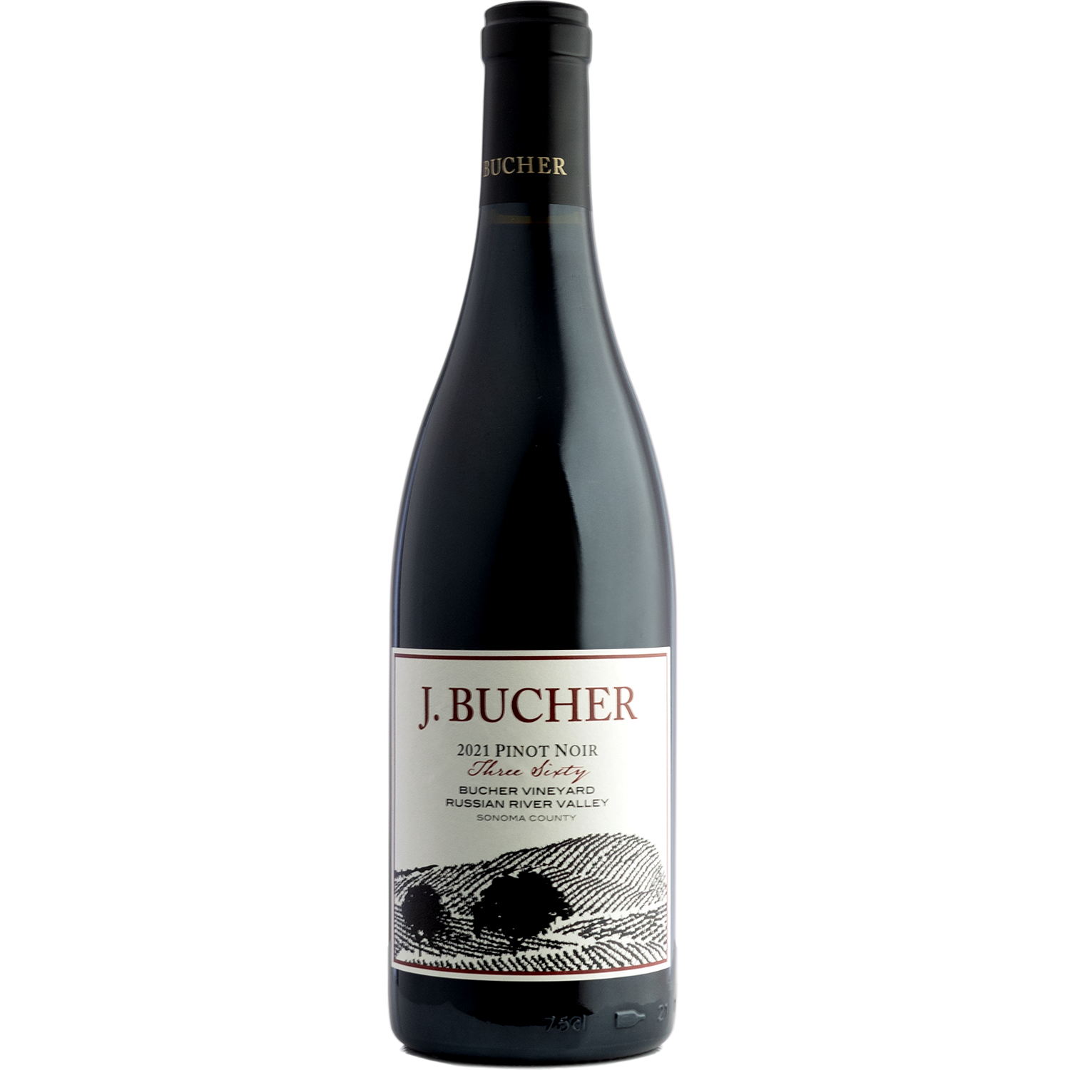 J. Bucher 2021 'Three Sixty' Russian River Valley Estate Pinot Noir 750ml Wine Bottle